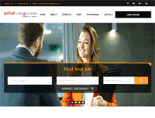 Tablet Screenshot of enlistresources.com